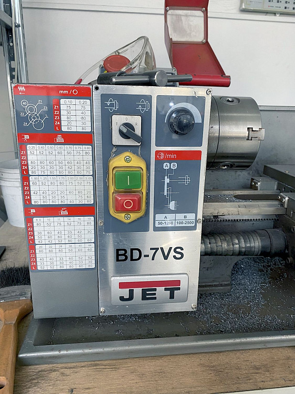 Настольный токарный станок JET BD-7VS (б/у)